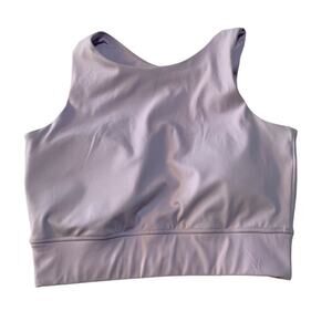 The Barbell Cartel women's size medium Lavender Crop Top purple sports bra lifti